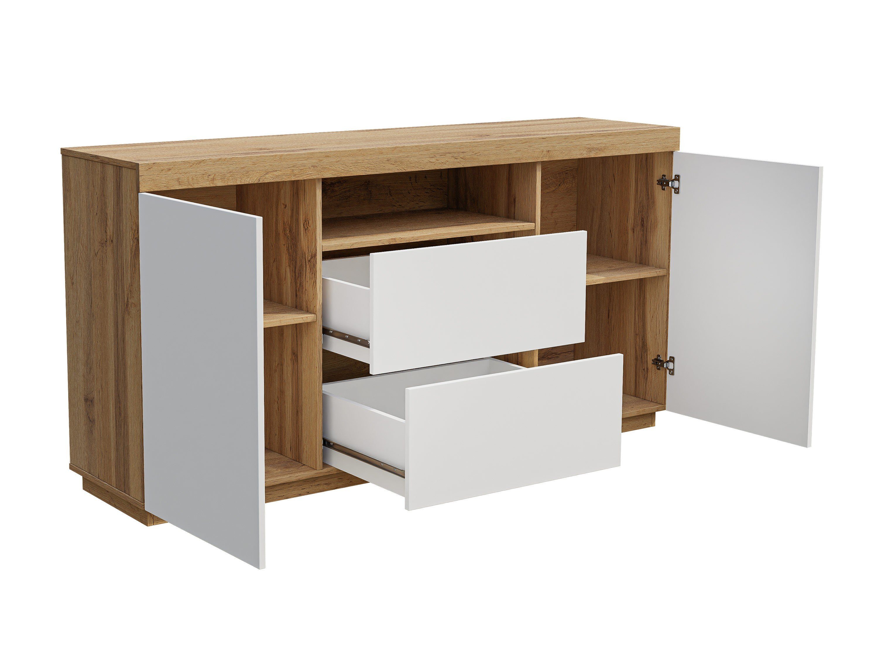 Domando Wohnzimmer-Set Wohnzimmerset Ravello M2, (2-St), Breite 250cm, variabel stellbar, Push-to-open-System