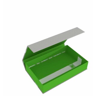 Feldherr Magnetbox grün Half-Size 55 mm leer