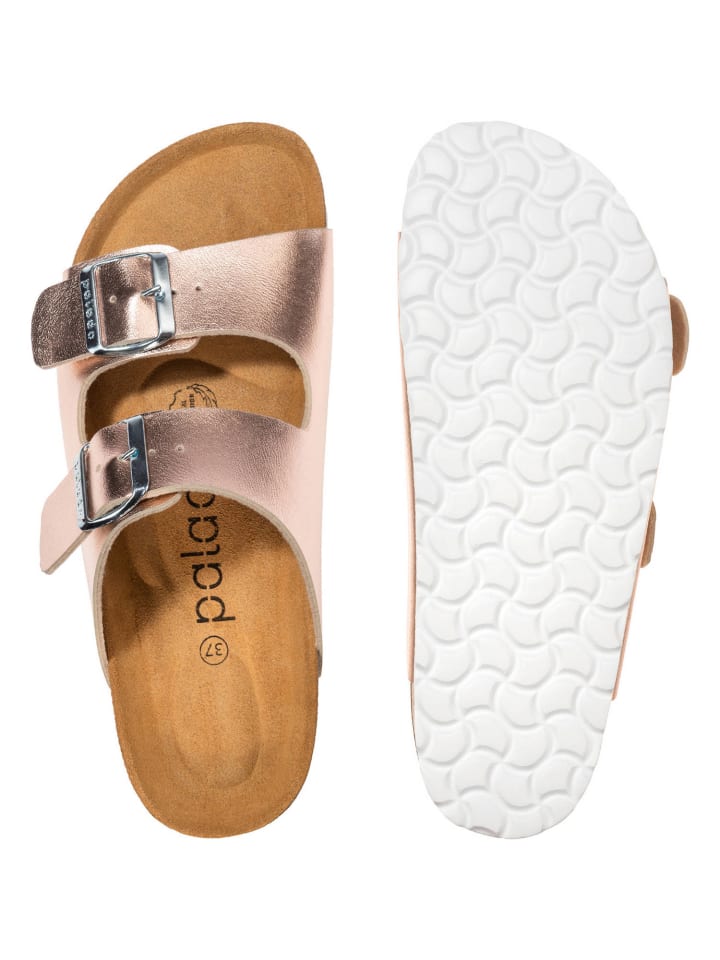 palado Pantoletten in Metallic Rosa günstig kaufen
