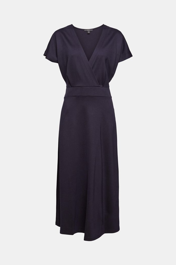 Jerseykleid in Wickeloptik