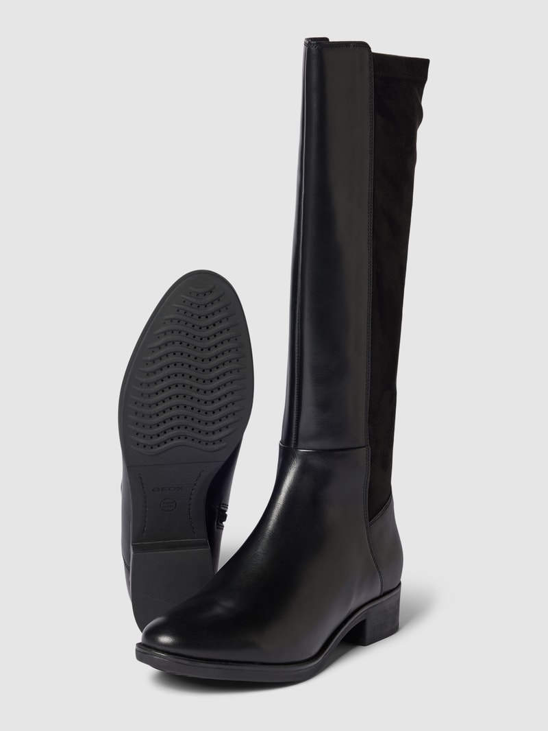 Stiefel mit Blockabsatz Modell 'FELICITY' in schwarz
