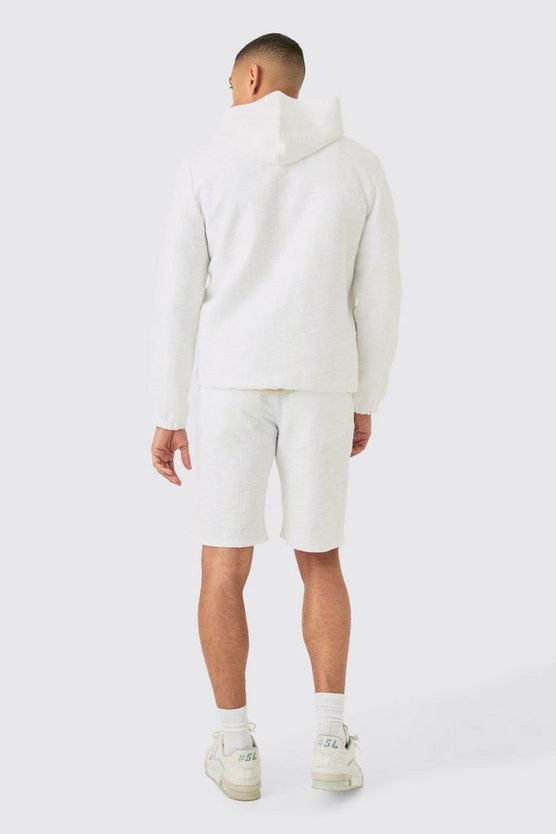 Smarte strukturierte Jacquard Cargo-Shorts