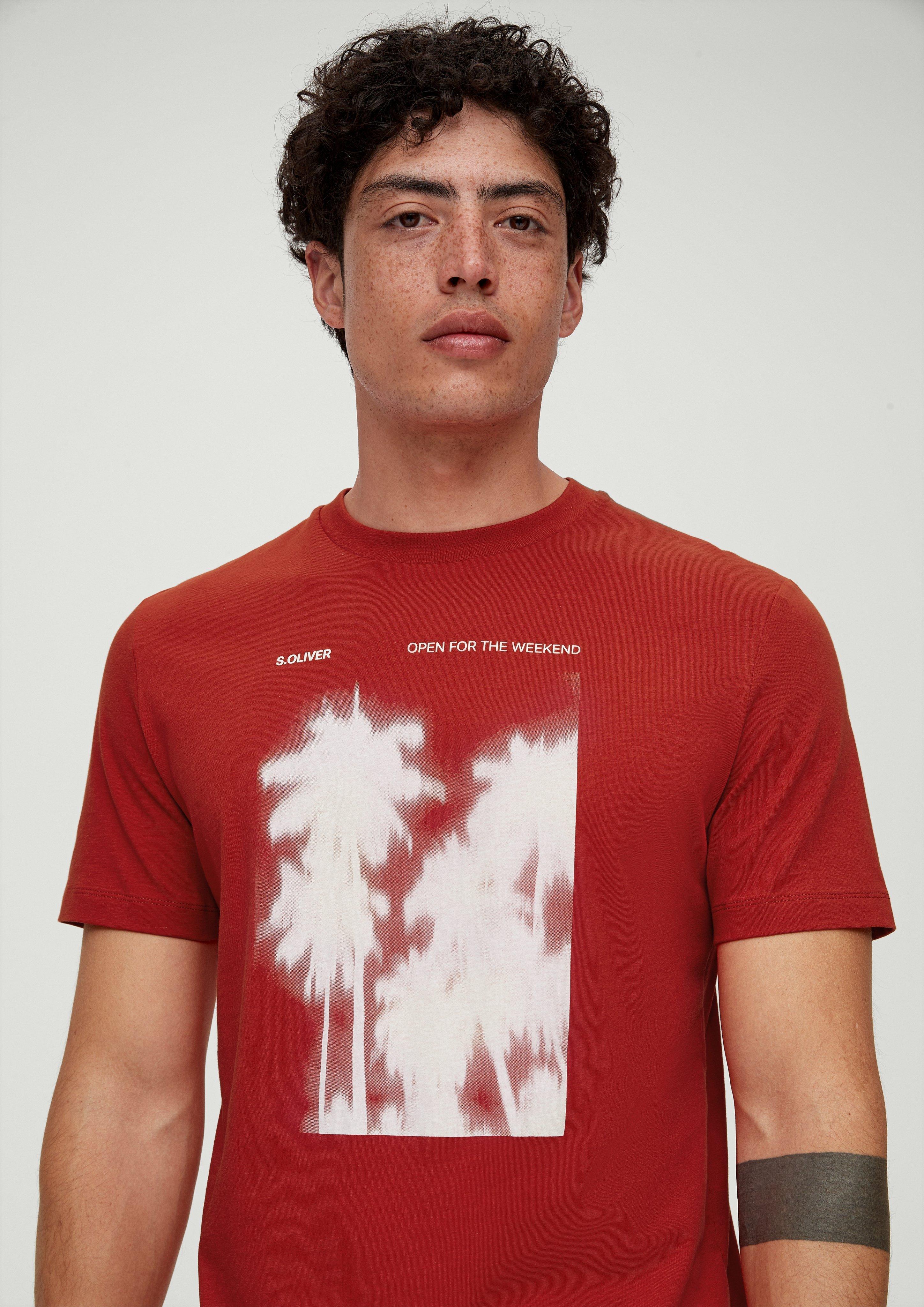 Baumwollshirt mit Frontprint  2131368-30D1