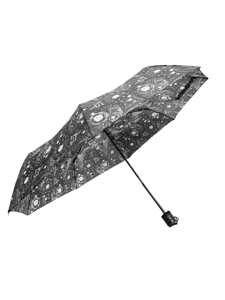 ANELY Kleiner Regenschirm Paris Gemustert Taschenschirm in Grau günstig kaufen onesize
