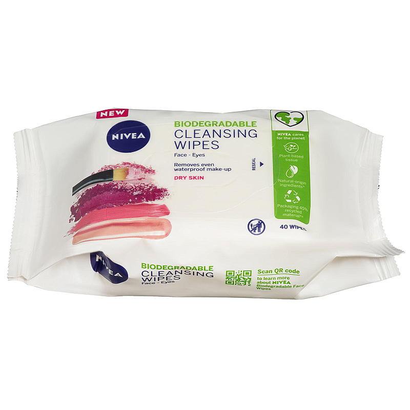Nivea Cleansiong wipes 40-pk Dry skin Gentle Nivea