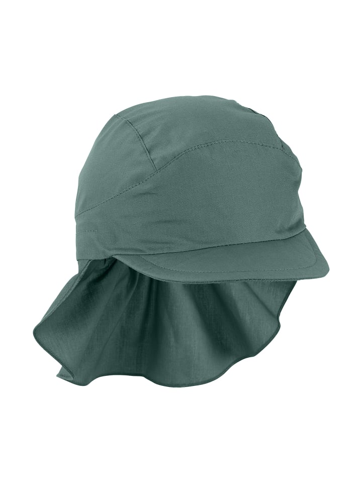 Sterntaler Schirmmütze mit Nackenschutz Basic in dunkelgrün günstig kaufen