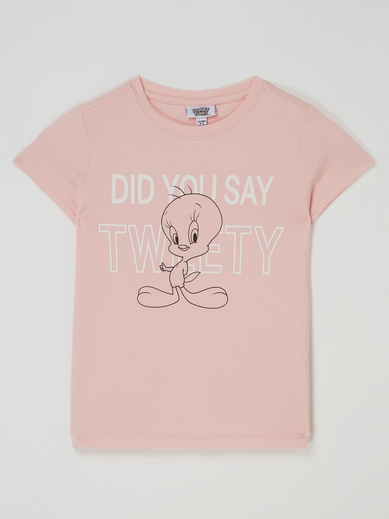 T-Shirt mit 'Looney Tunes™'-Print in rosa