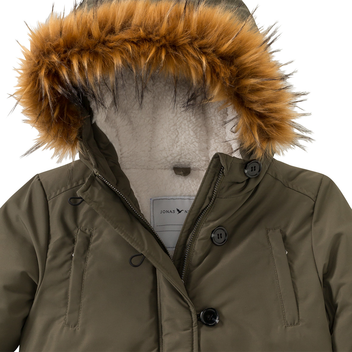 Mädchen Parka mit Fellimitat