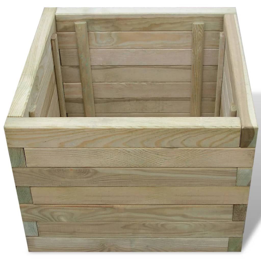 furnicato Hochbeet 50x50x40 cm Holz Quadratisch