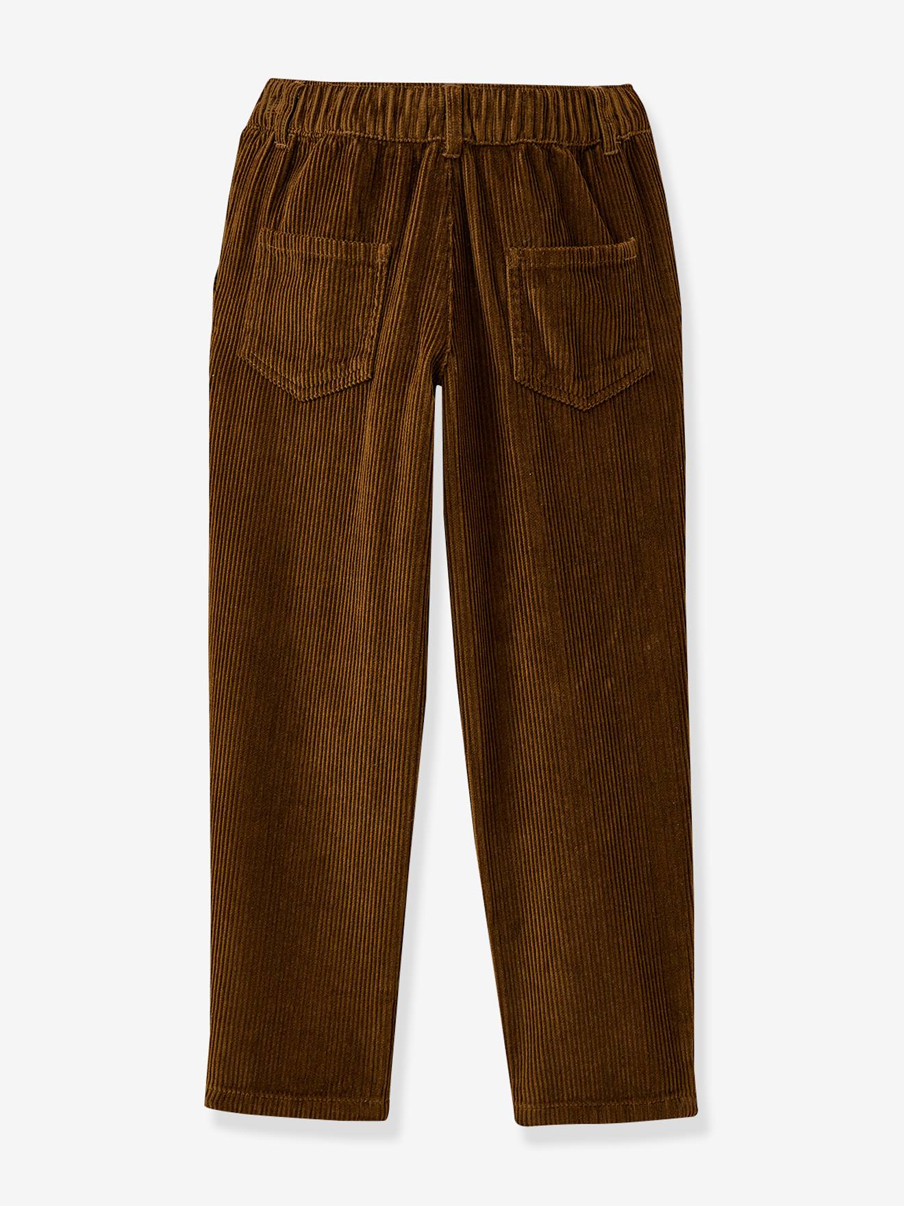 Pantalon garçon en velours CYRILLUS bronze