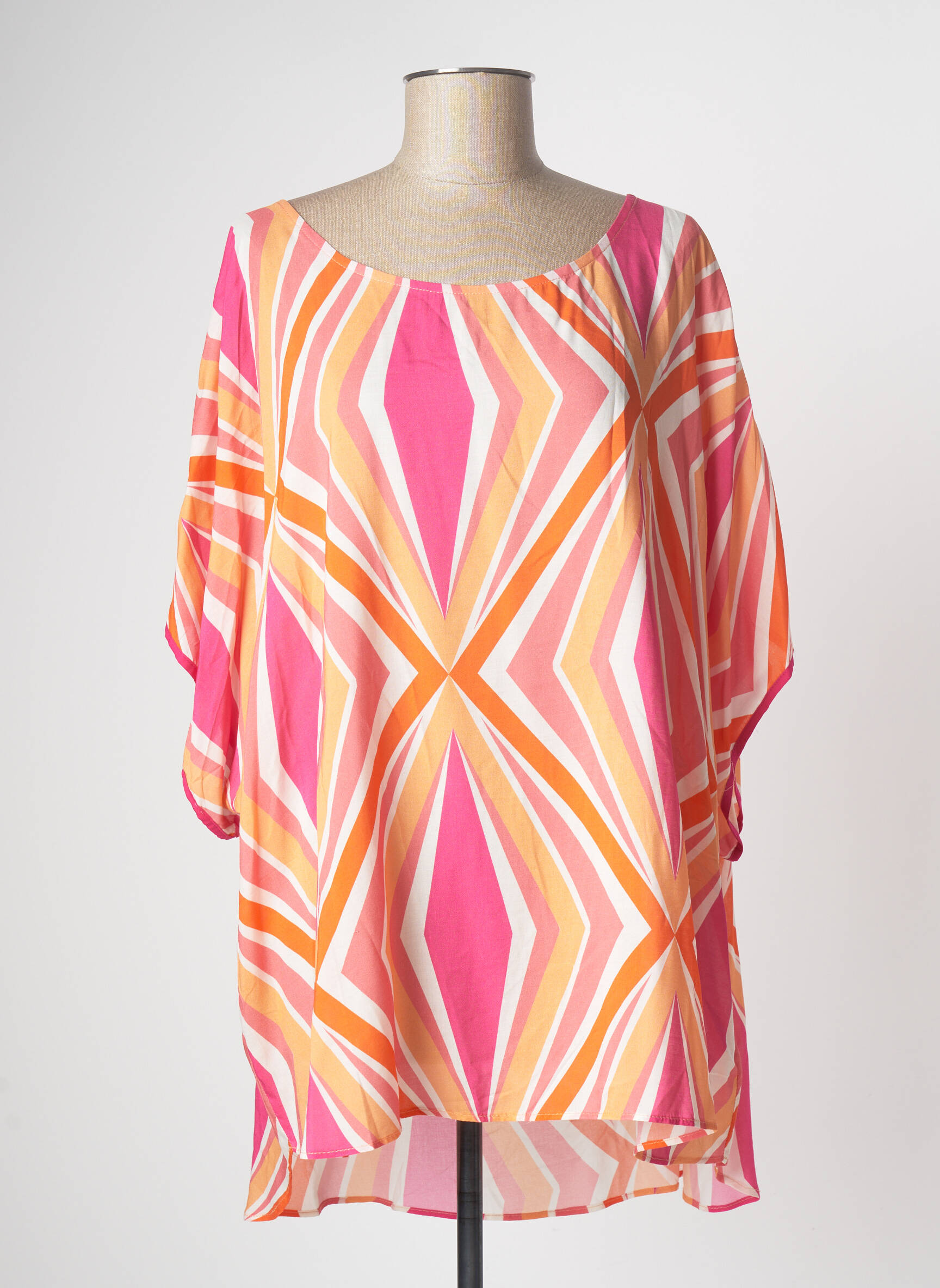 Mat Tuniquemanchecourte Femme couleur rose