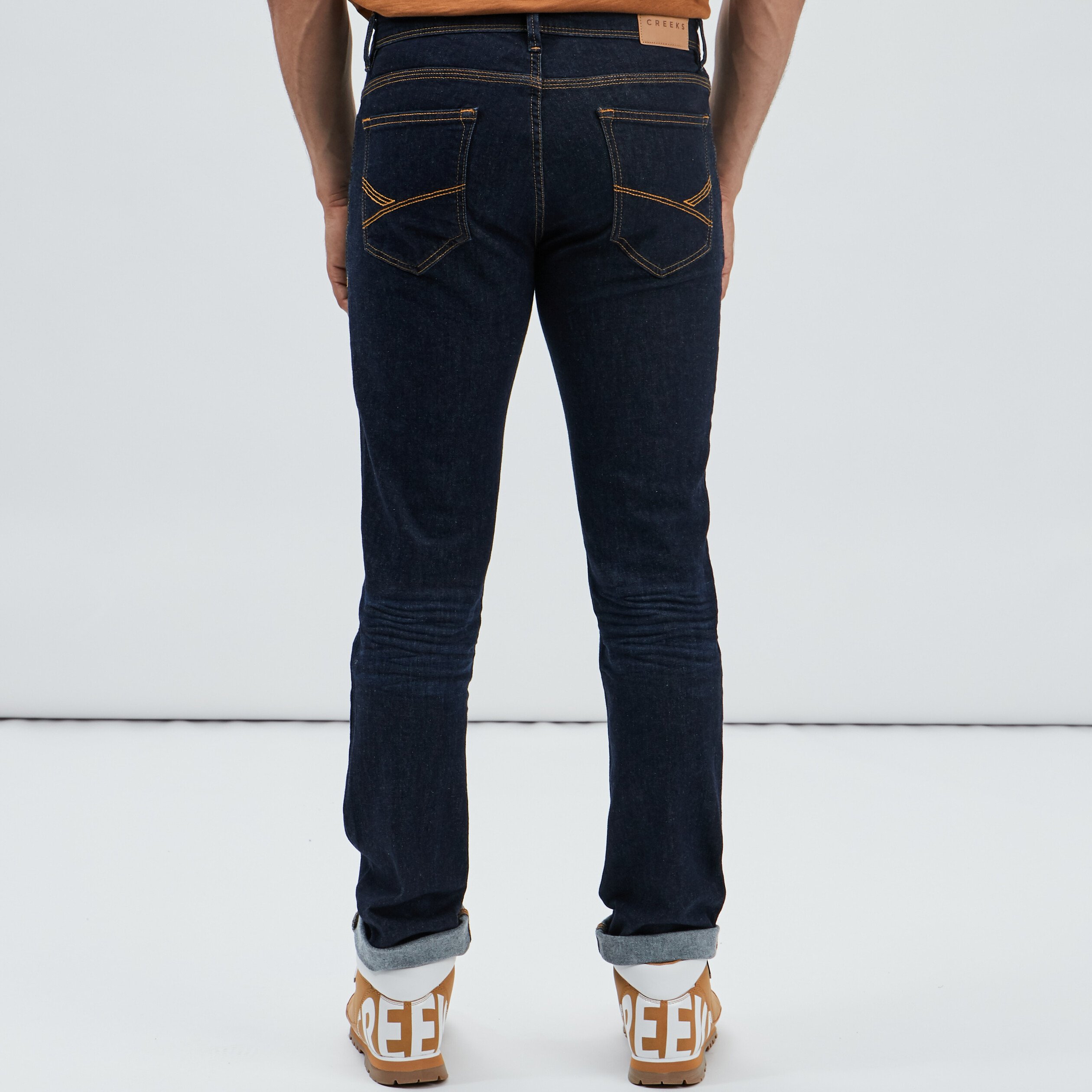 Jeans straight taille standard denim brut homme | La Halle