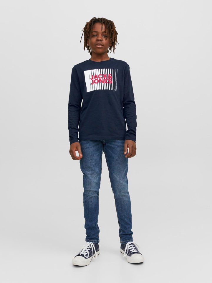 JACK & JONES Junior Langarmshirt in navy blazer günstig kaufen
