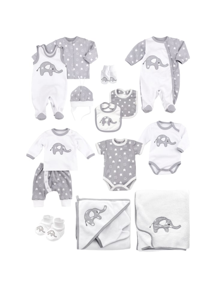 Baby Sweets Erstausstattung-Set Little Elephant in weiss günstig kaufen