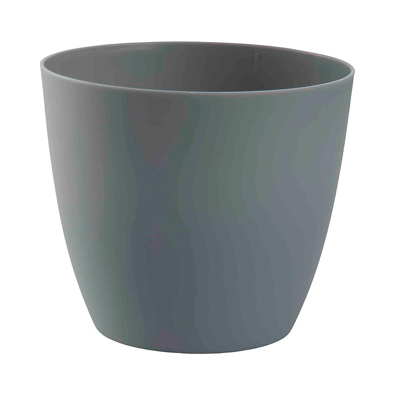 Blomsterpotte Ella ø 13 cm, plast, stengrå