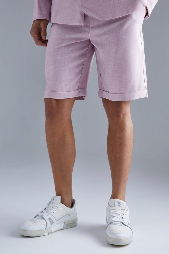 Lockere Anzug-Shorts