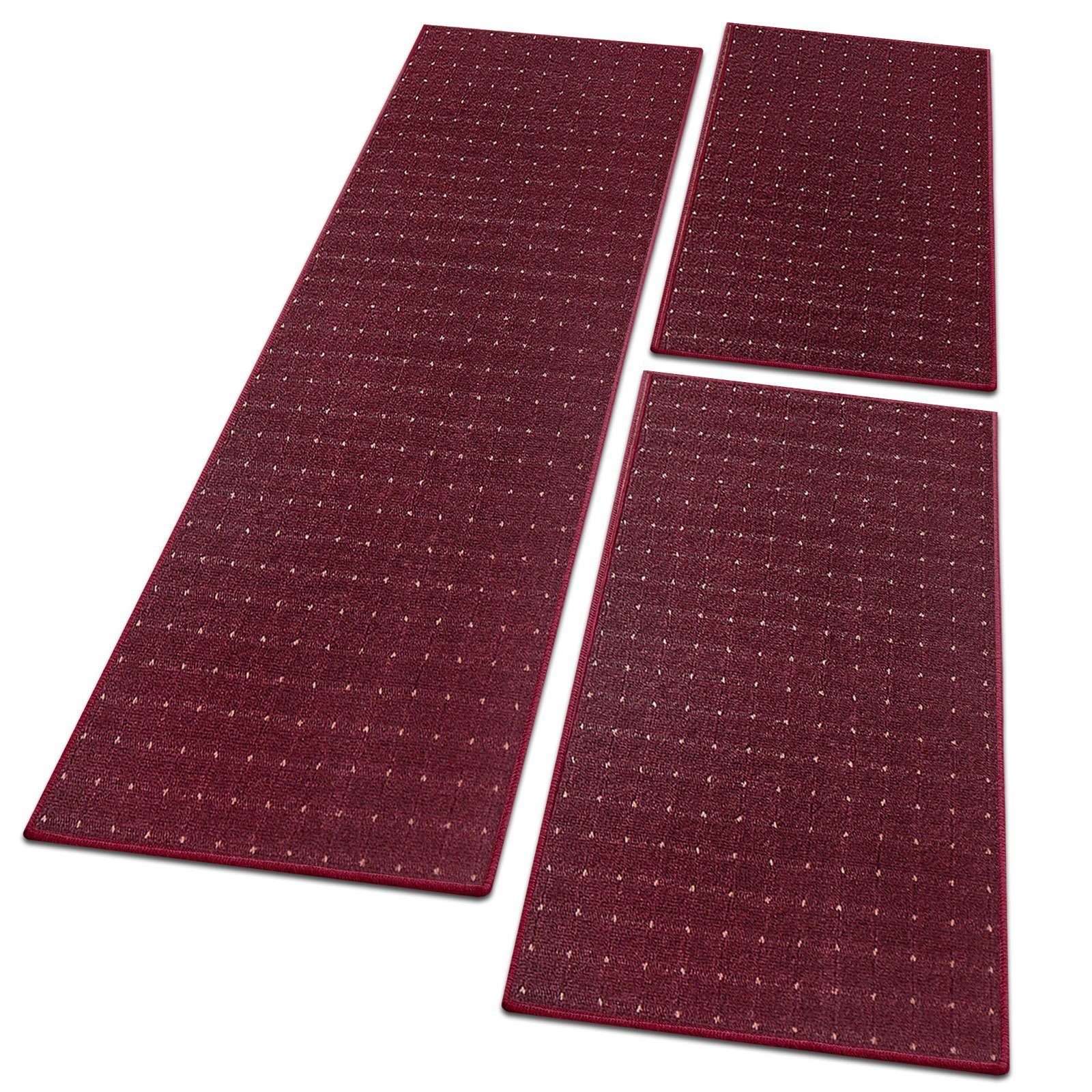 Bettumrandung Rapido Lila, 3 Größen, Bettvorleger, Läufer-Set für das Schlafzimmer Floordirekt, Höhe 5 mm, (3-tlg)