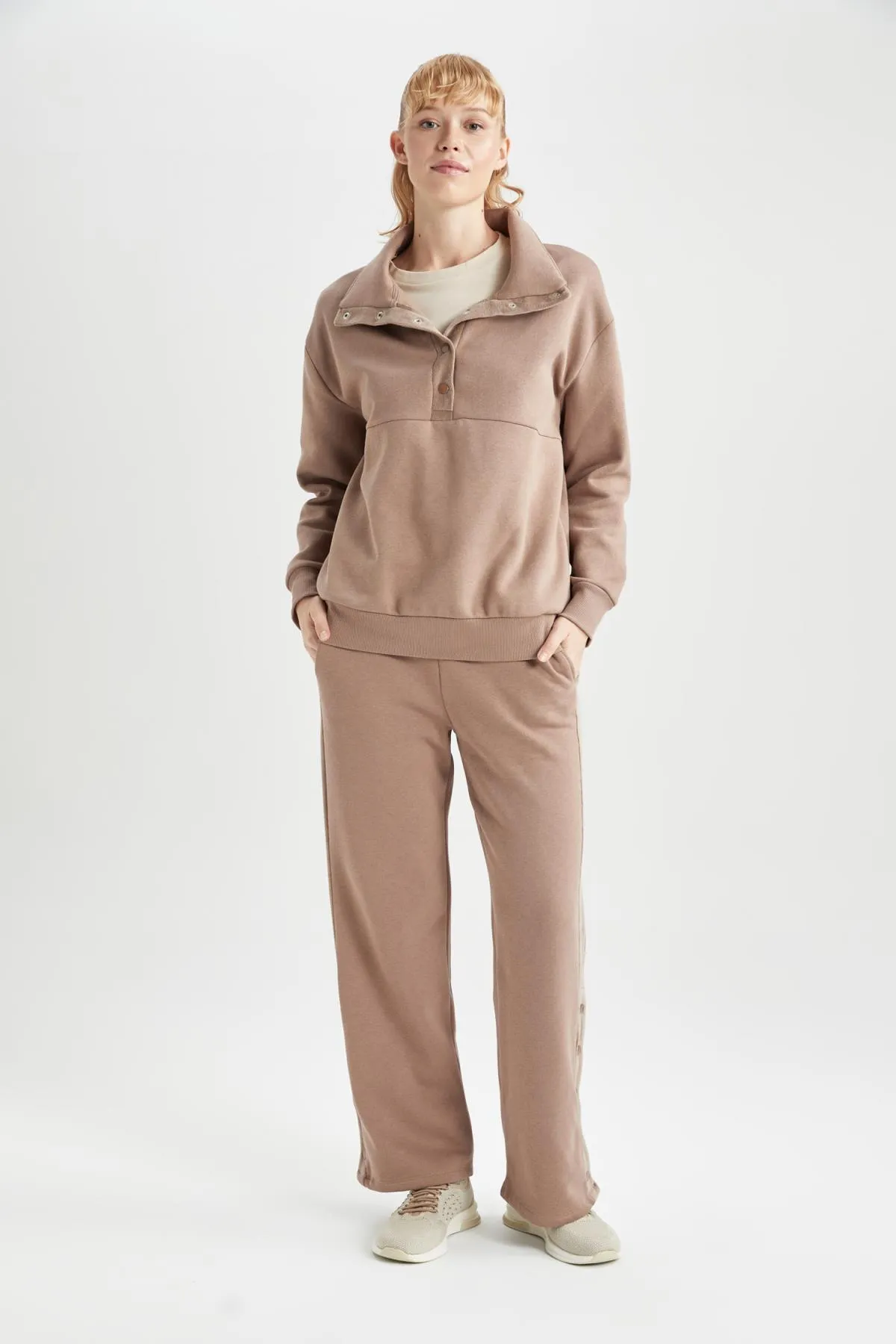DeFacto  DeFactoFit Standard-Jogginghose mit weitem Bein und doppelter Tasche und weitem Bein