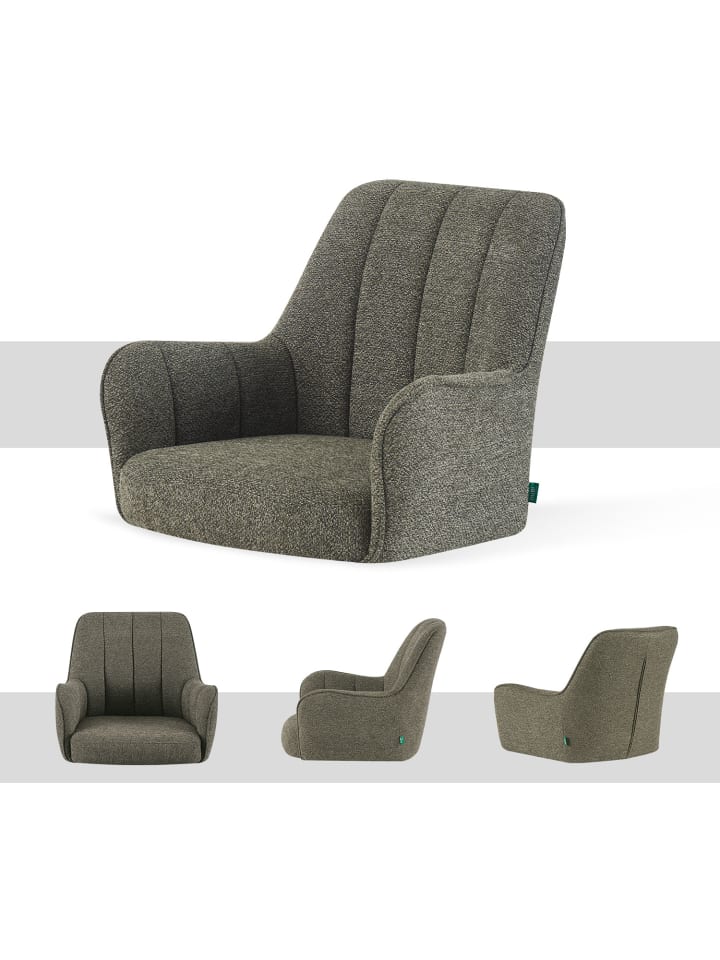 DUBI Möbel 2er-Set: Drehstuhl THOMAS-MAJA in Grün - (B)58 x (H)87 x  (T)62 cm günstig kaufen onesize