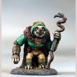 Faultier-Druide mit Stab