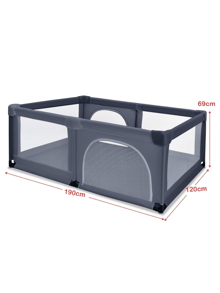 COSTWAY Laufgitter 120 x 190cm in Anthrazit günstig kaufen onesize