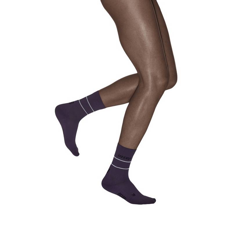 CEP Reflective Mid Cut Socken Damen