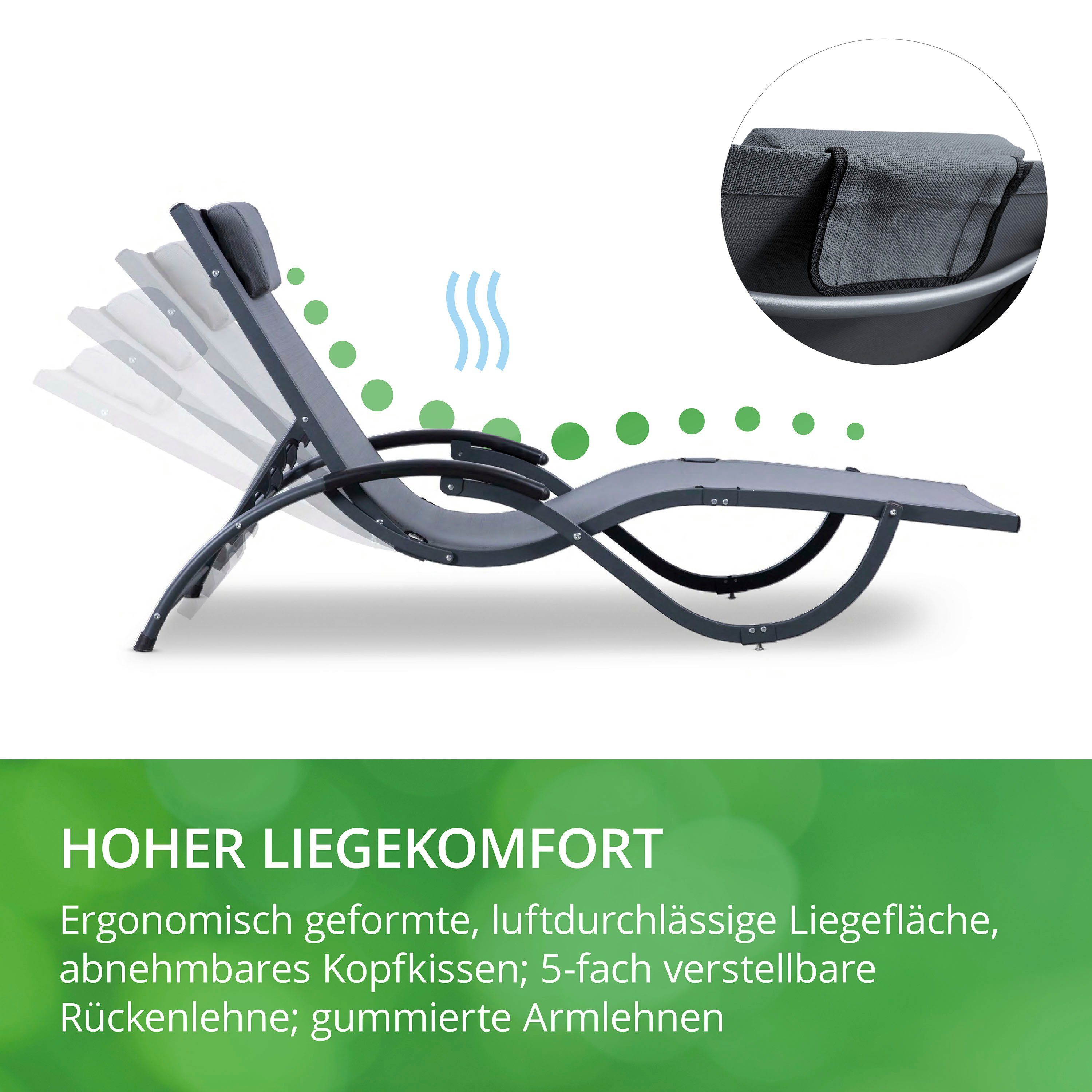 Leco Gartenliege K_atharina, klappbar