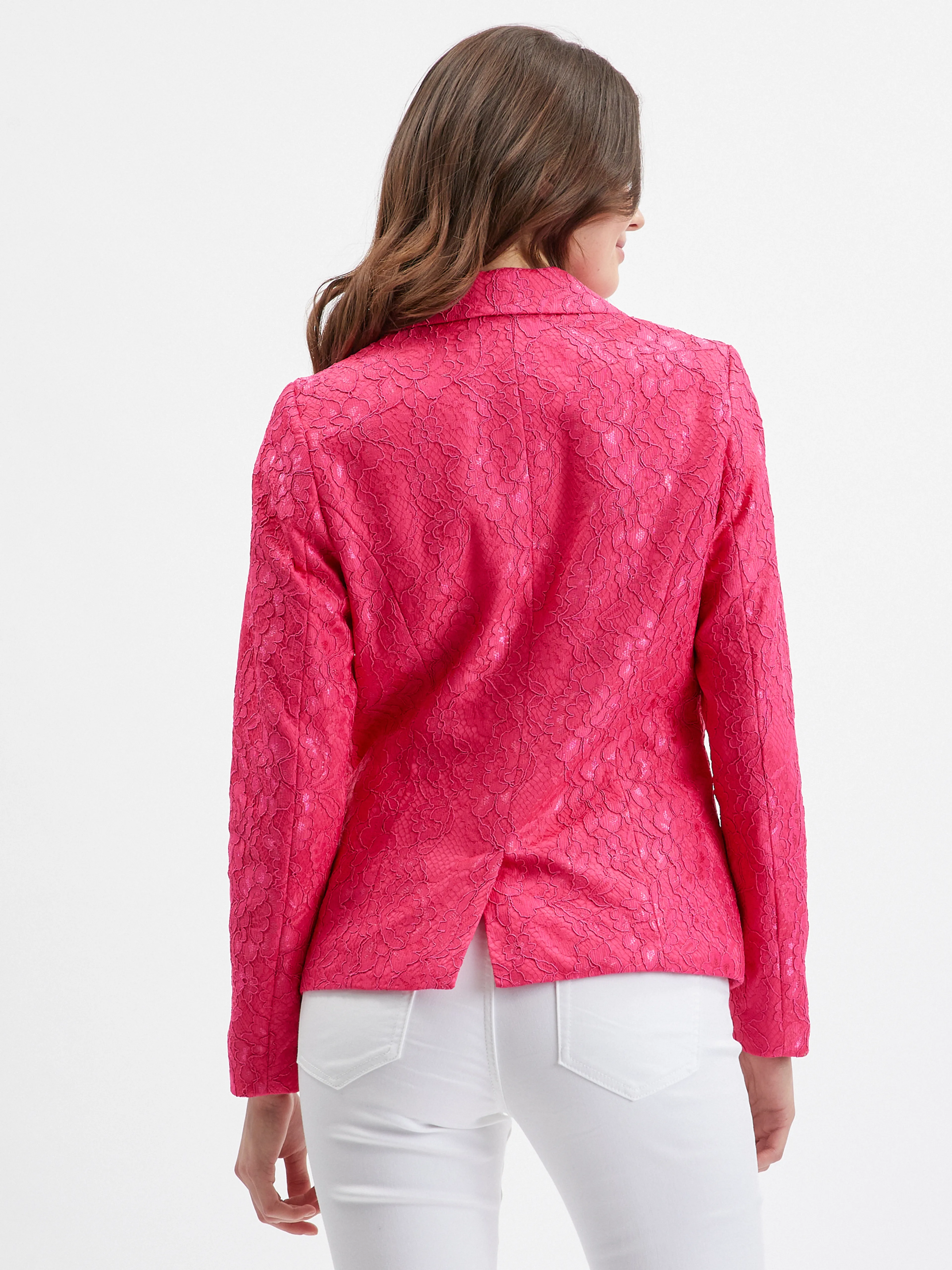 Rosa gemusterte Damenjacke ORSAY