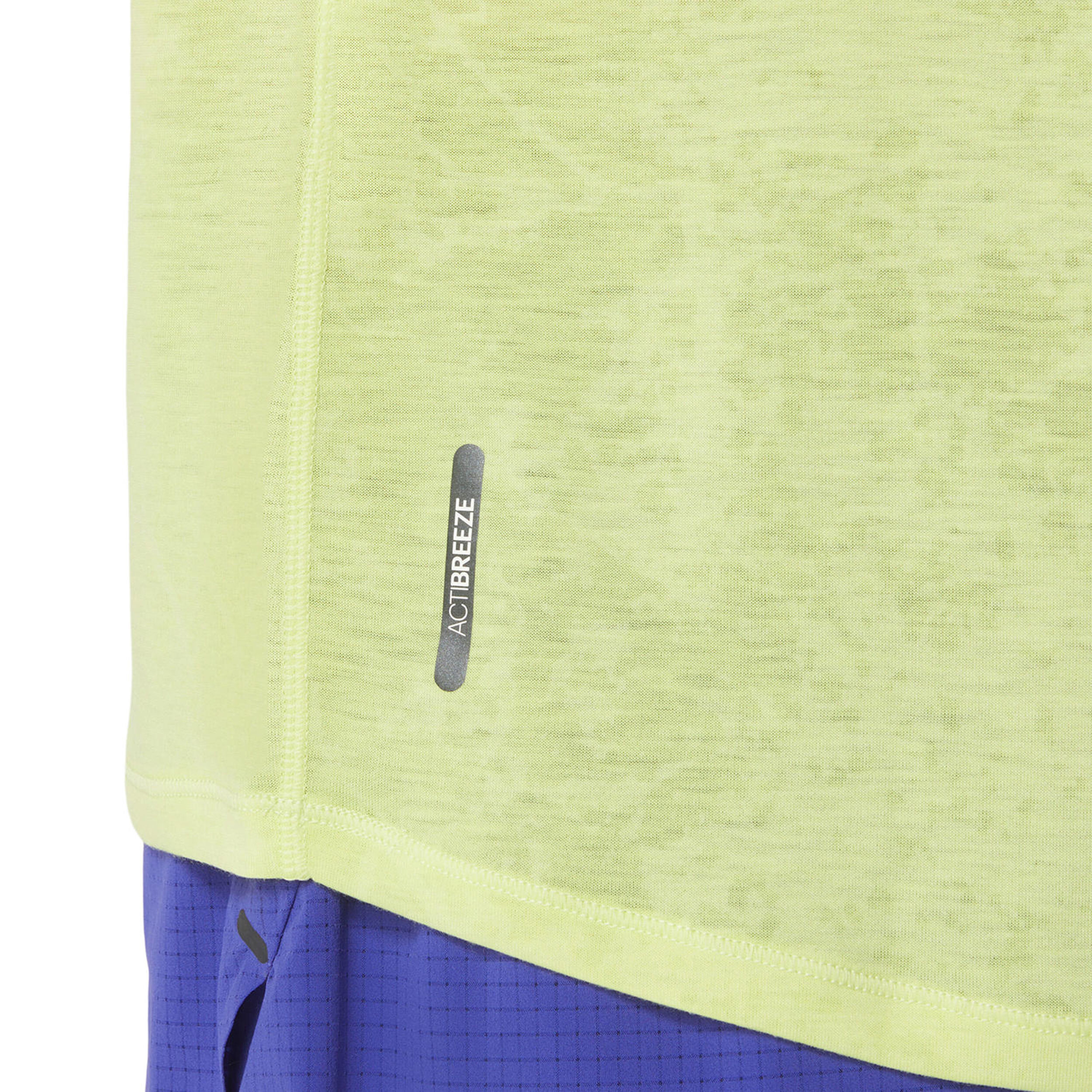 Metarun Pattern Laufshirt Damen - Neongelb