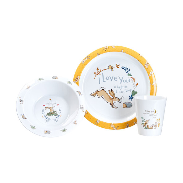 Kinder-Besteck-Geschirr-Set Love, 7-tlg.