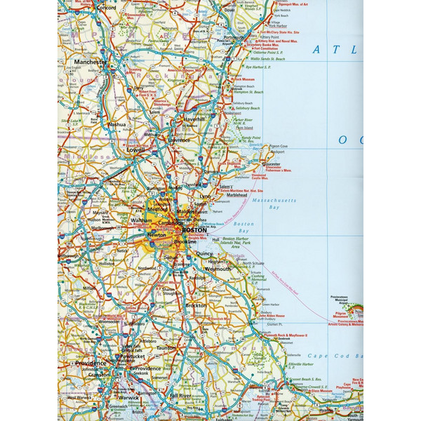 World Mapping Project USA 05 Neuengland 1 : 600 000 - Straßenkarte