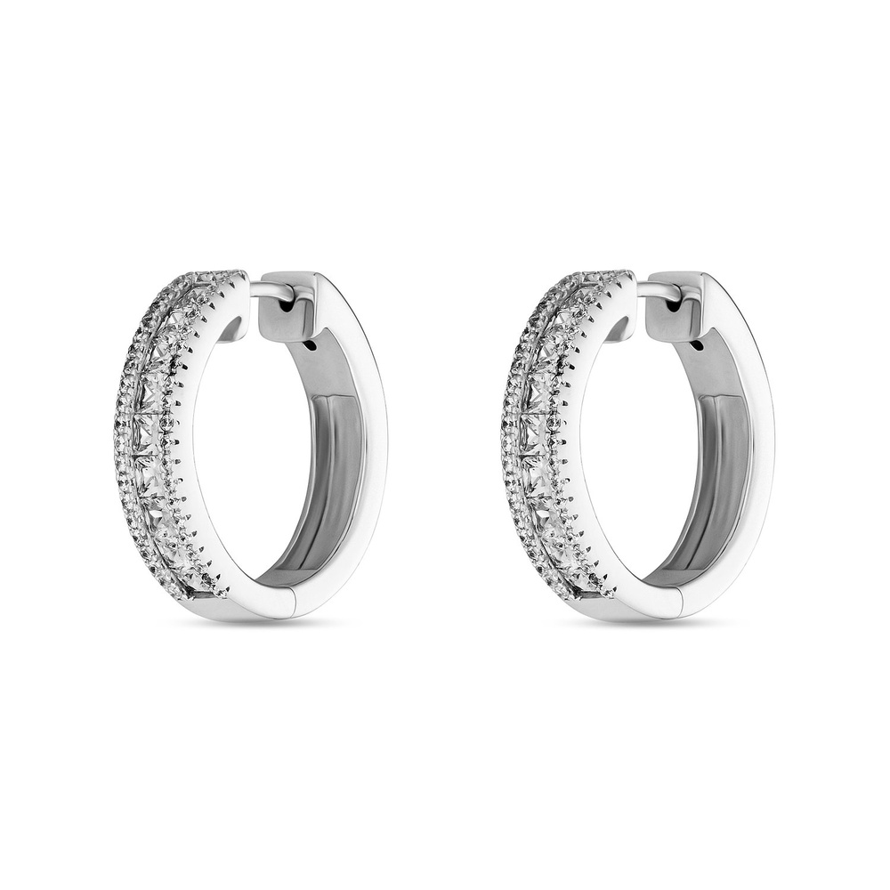 FAVS Créoles 925 Argent Boucles d'oreilles