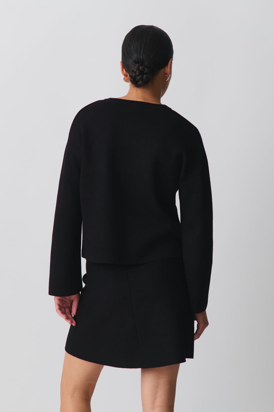 Knitted jacquard skirt
