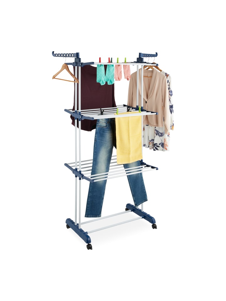 relaxdays Wäscheständer - (B)126 x (H)179 x (T)63,5 cm günstig kaufen onesize