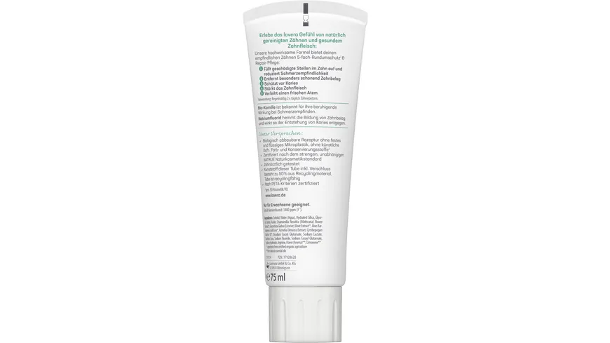 lavera Zahncreme Sensitive & Repair 75 ml