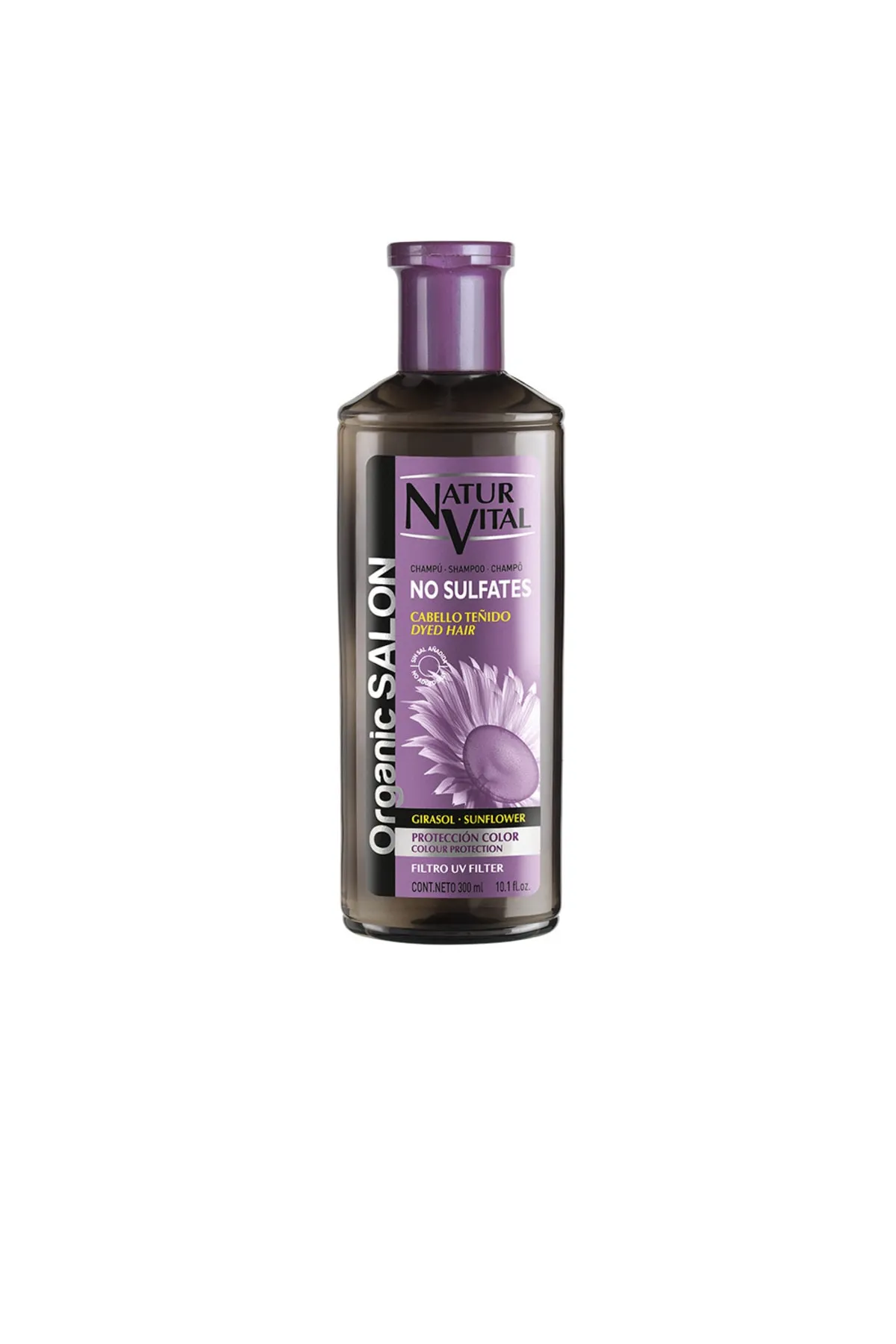 Natur Vital  Bio-Salonshampoo ohne Sulfate, Schutz, Farbe, UV, Natur Vital, 300 ml