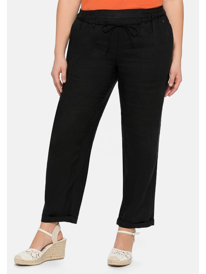 sheego Schlupfhose in schwarz günstig kaufen