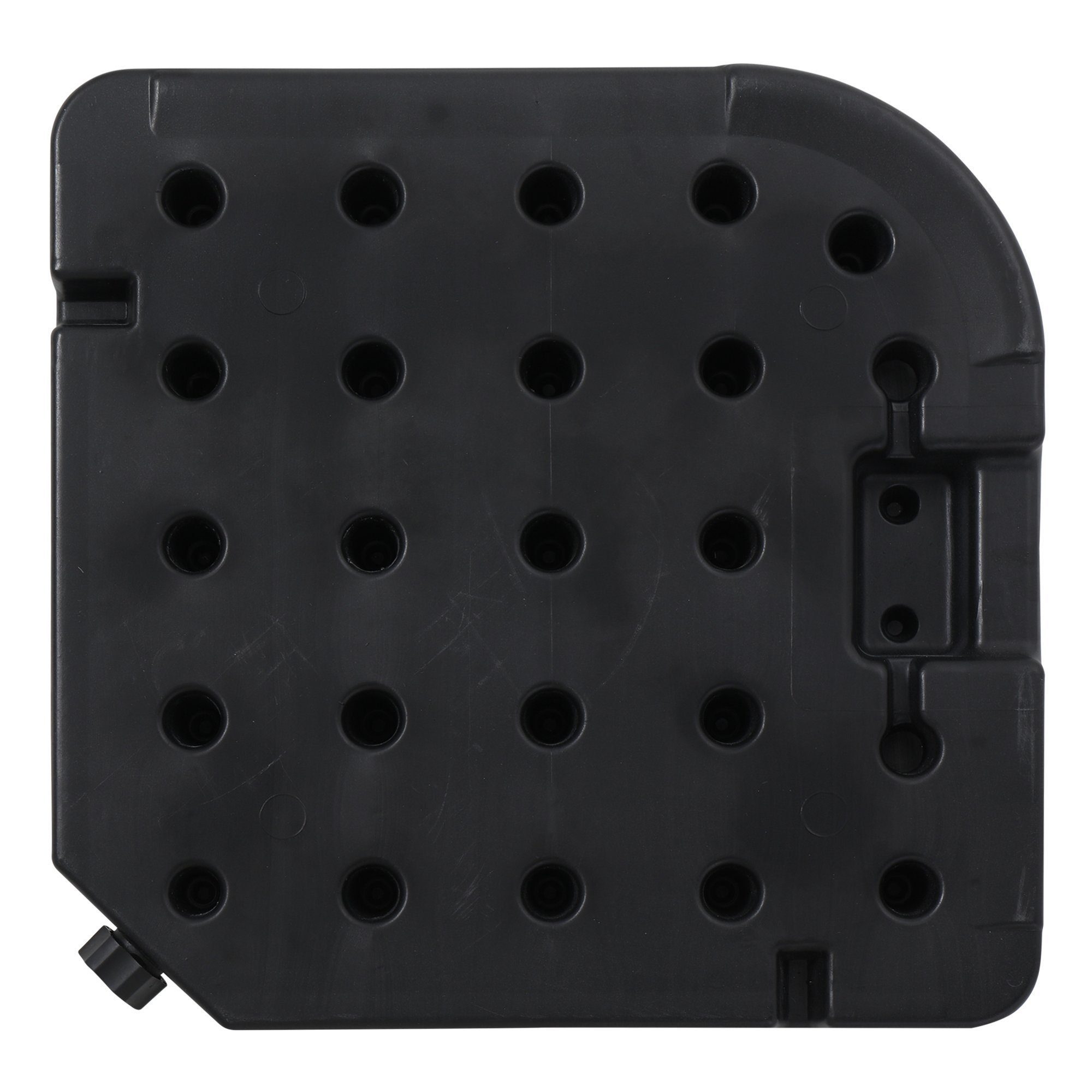 Melko Kunststoffschirmständer Sonnenschirmständer Schirmhalter Schirmständer 60 L / 80 kg 4er Set Ampelschirmständer Outdoor Schirmgewicht Bodenkreuz Schirmfuß Wasser Sand Gefüllt Garten, Stück, 4 tlg.