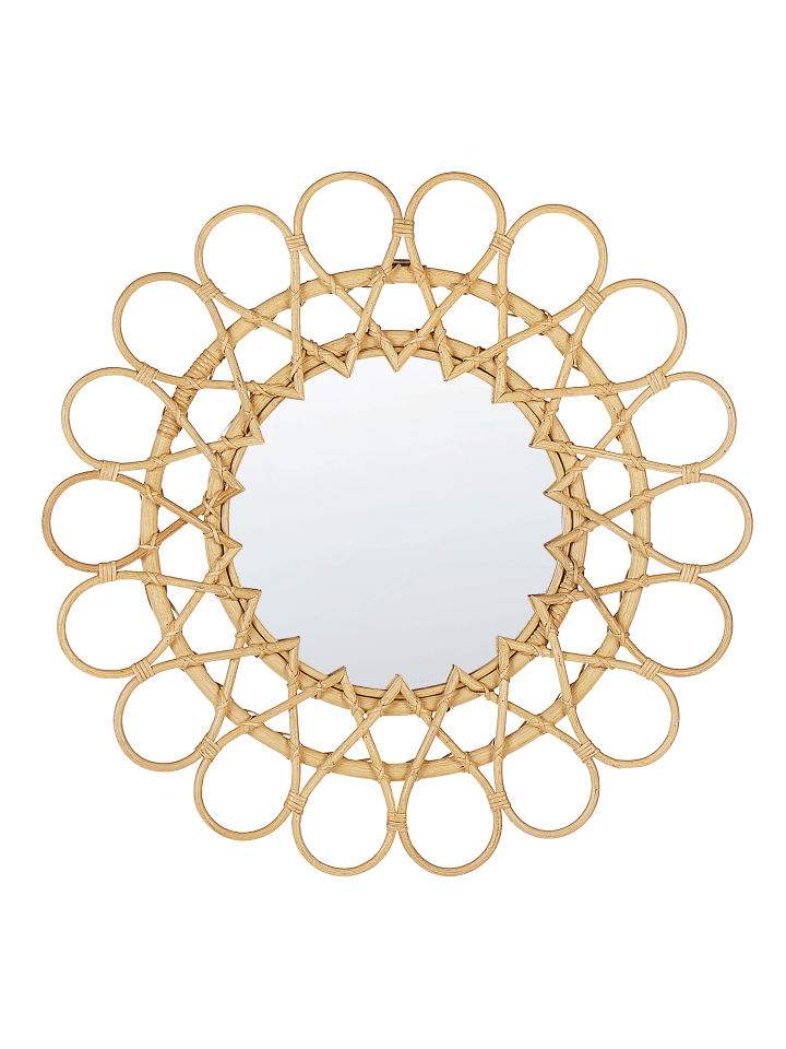 Beliani Wandspiegel BABAI in /Beige - (W) 60 x (H) 60 x (L) 3 cm günstig kaufen onesize