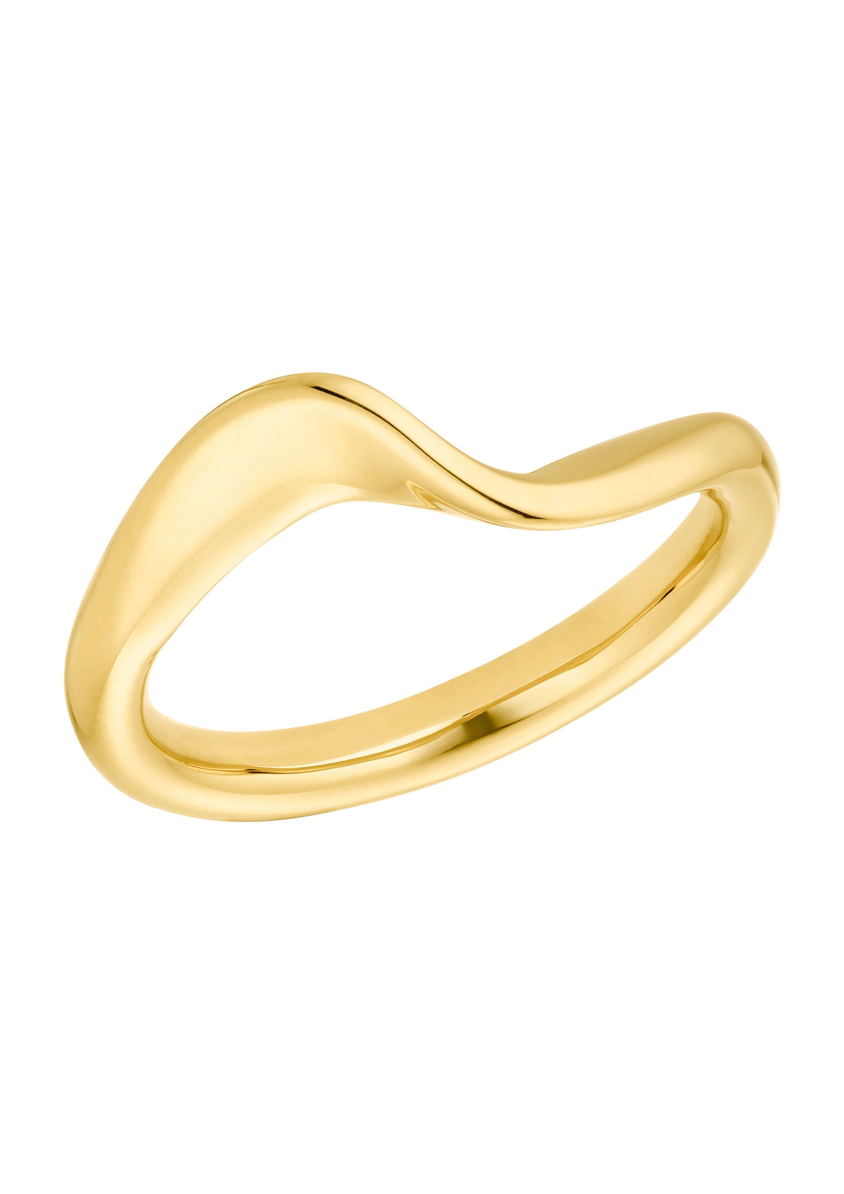 Geschwungener Edelstahl-Ring  6009579-19B0