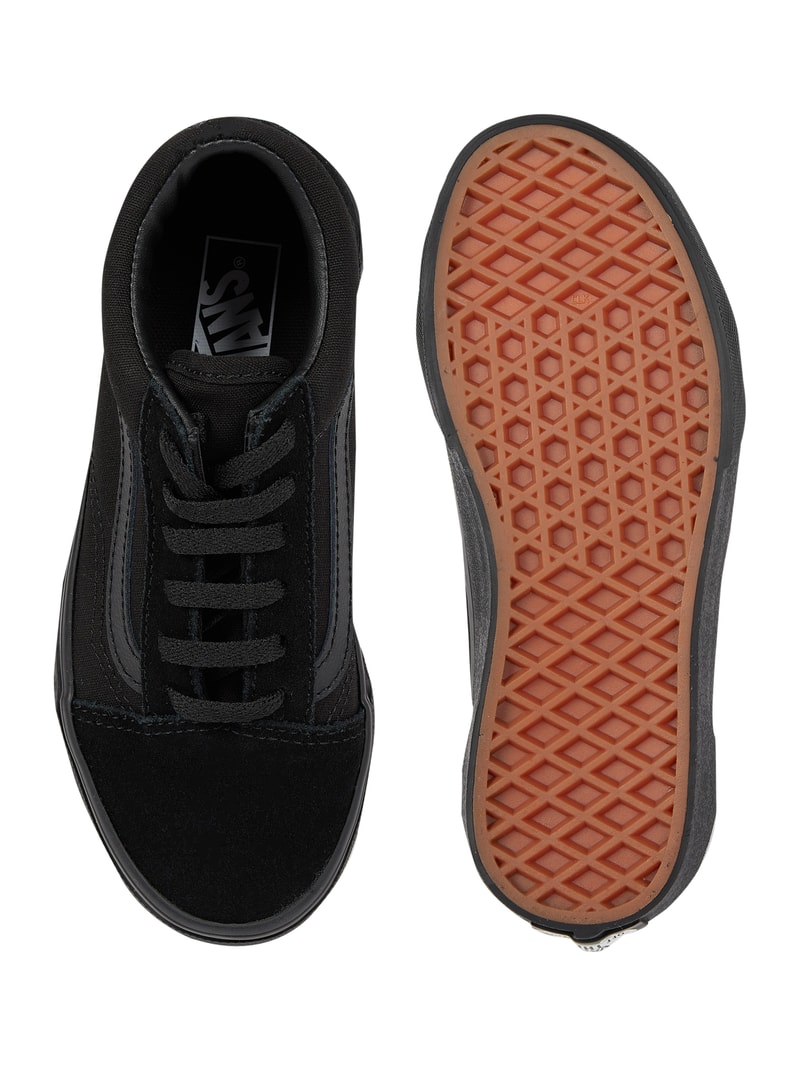 Sneaker aus Leder und Textil Modell 'Old Skool' in schwarz
