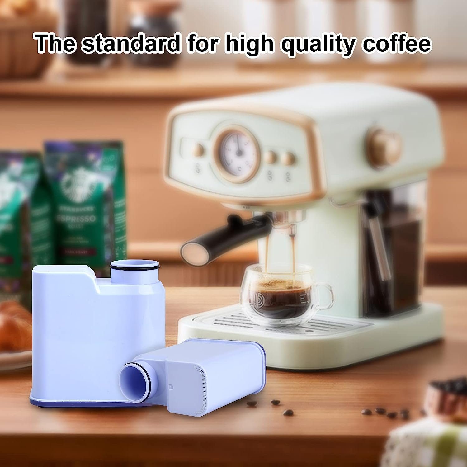 Super Solu Wasserfilter Kaffeefilter für Philips Saeco Kaffeemaschine, Zubehör für EP2124/62 EP2124/72 EP2124/92 EP3146/72 EP3146/82 EP3146/92, Philips Kaffeevollautomaten (CA6903/10)