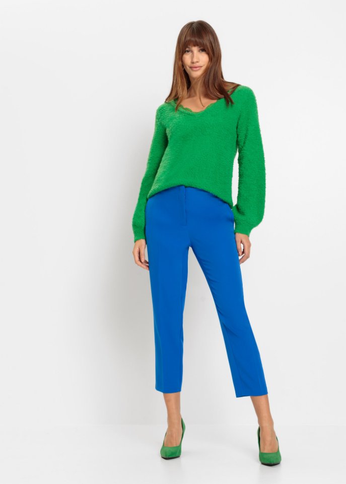 Pullover mit Spitzeneinsatz