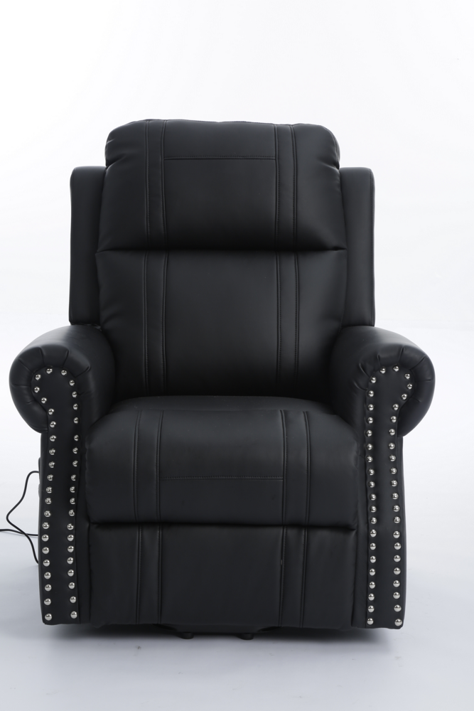 Happy Home Happy Home elektrisch Relaxsessel mit verstellbarer Rückenlehne und Fußteil schwarz