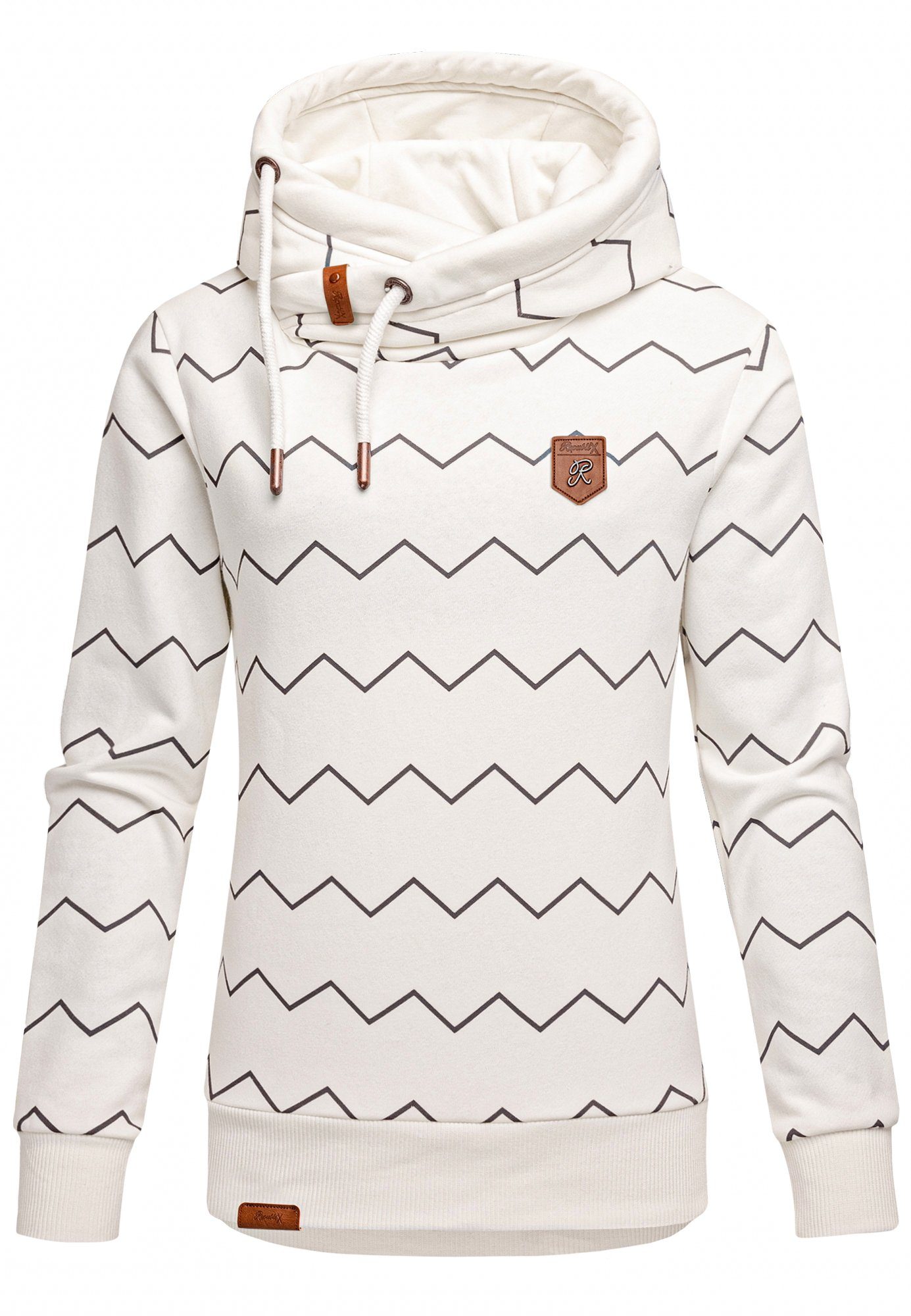 REPUBLIX Kapuzenpullover JULIET Damen Kapuzenpullover Print Sweatjacke Pullover Hoodie
