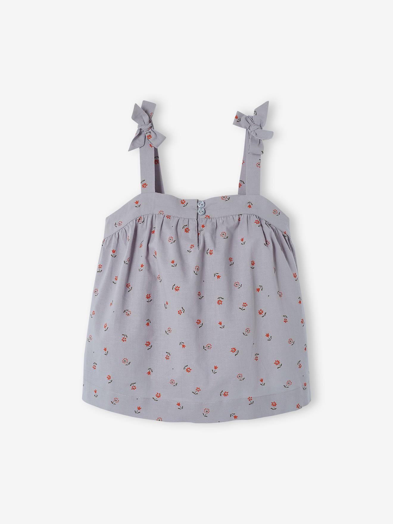 Vertbaudet Mädchen Bluse - graublau