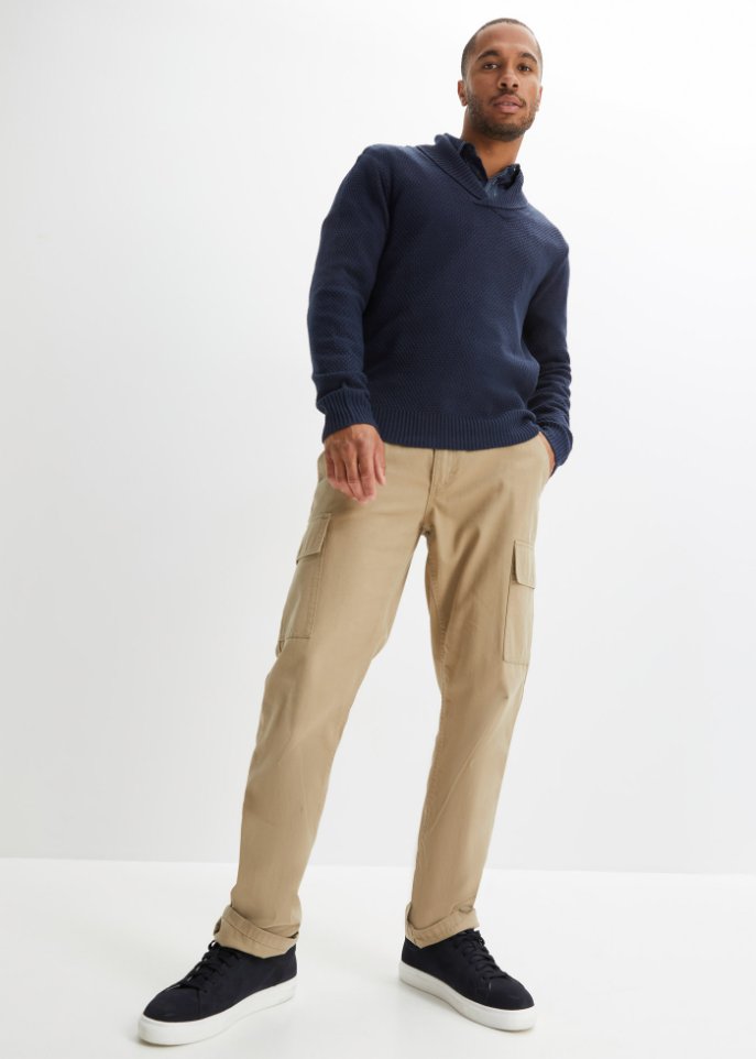 Pullover mit Schalkragen