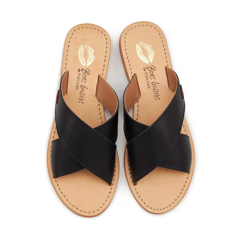 Sandales en cuir Marcella Noir
