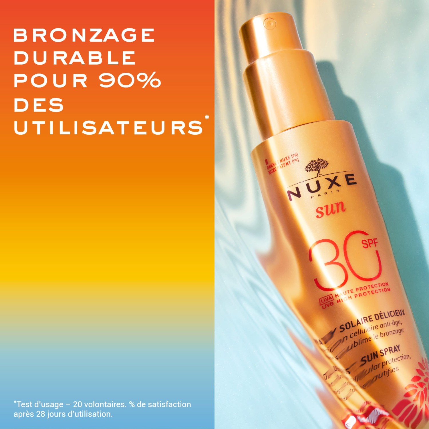 NUXE Delicious High Protection Sunscreen Spray SPF30 for face and body