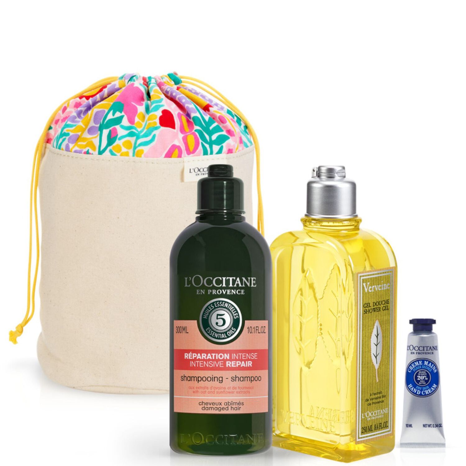 l'occitane Intense Réparation Kit Intense Réparation Corps & Cheveux - 3 produits